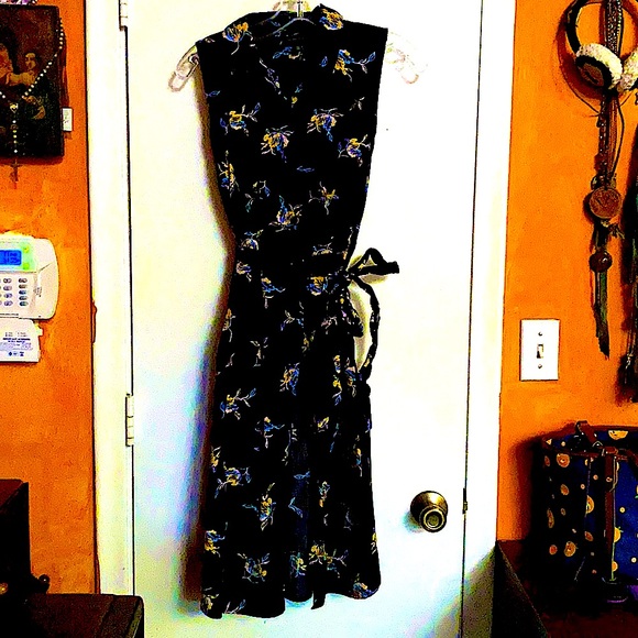 Fitted Button-down Midi Floral Sundress S/XS - Picture 2 of 7